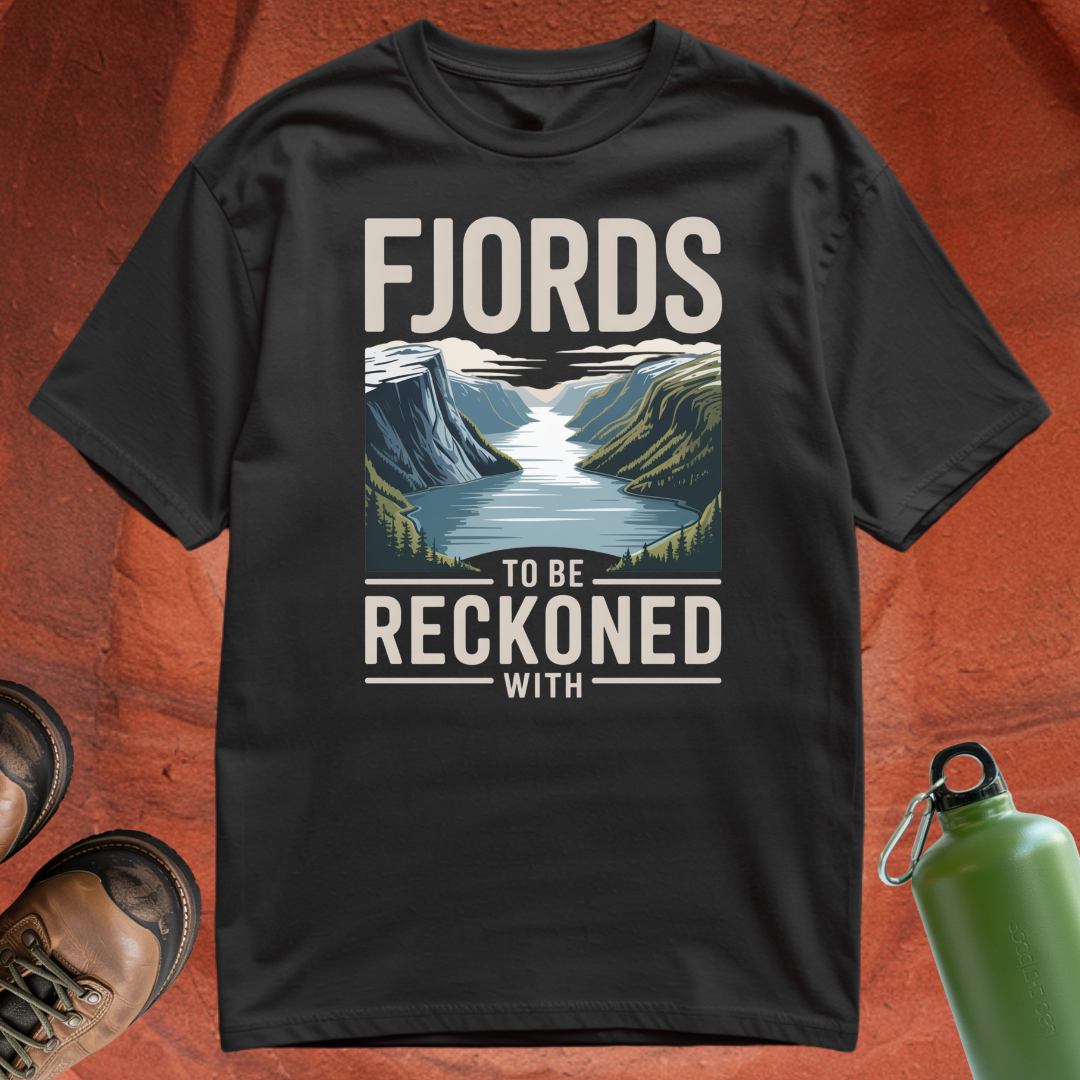 'Fjords To Be Reckoned With' - T Shirt