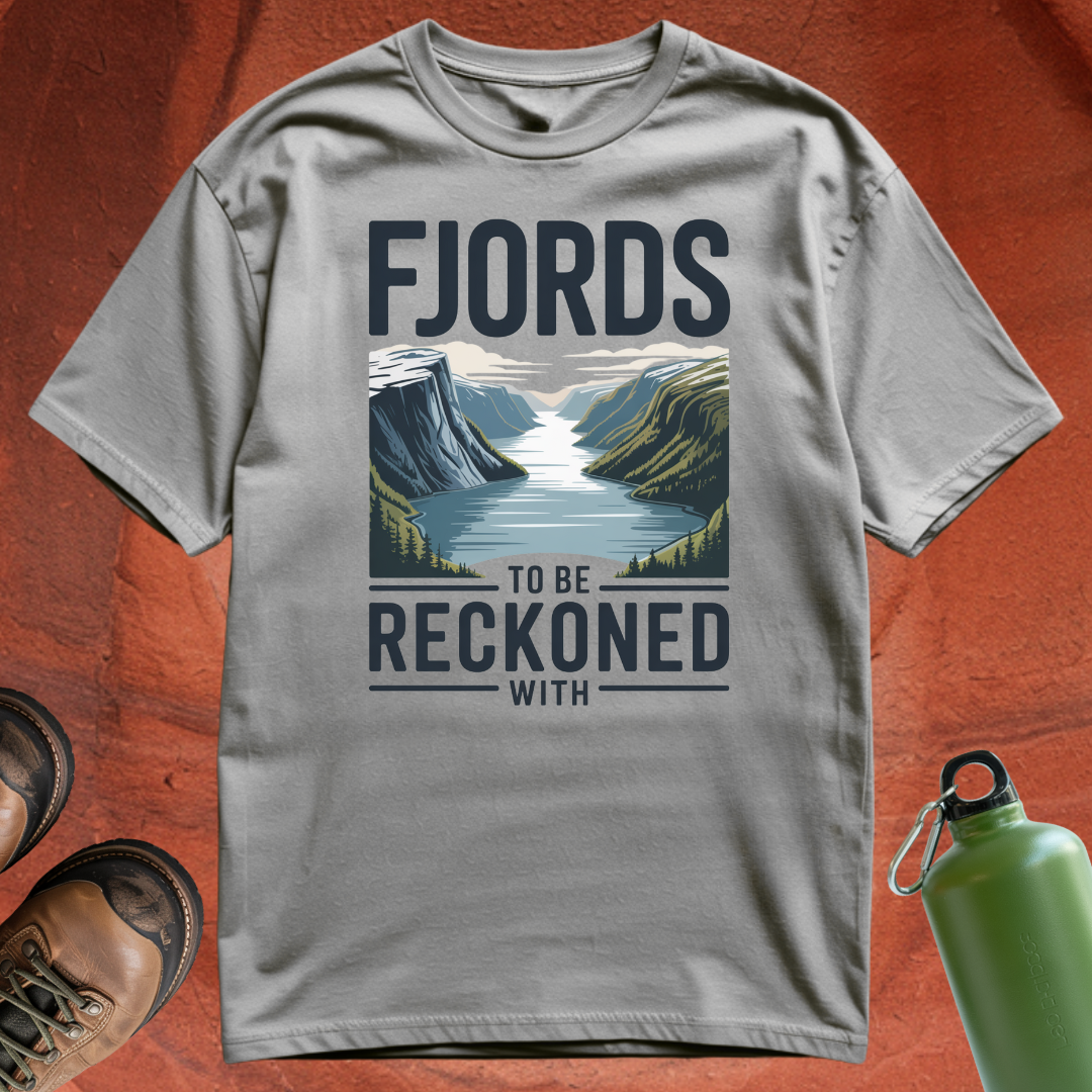 'Fjords To Be Reckoned With' - T Shirt