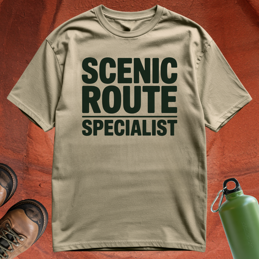 'Scenic Route Specialist' - T Shirt