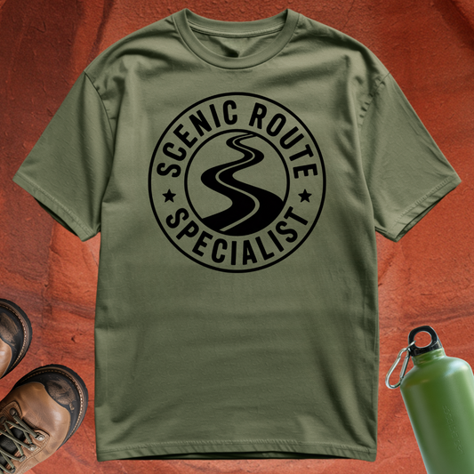 'Scenic Route Specialist' - T Shirt